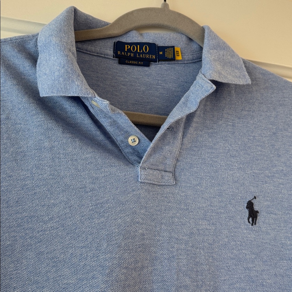 Polo by Ralph Lauren Men's Light Blue Polo Shirt - Picture 6 of 16